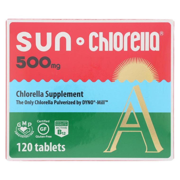 Sun Chlorella A Tablets - 500 Mg - 120 Tablets - J C Herbal Products