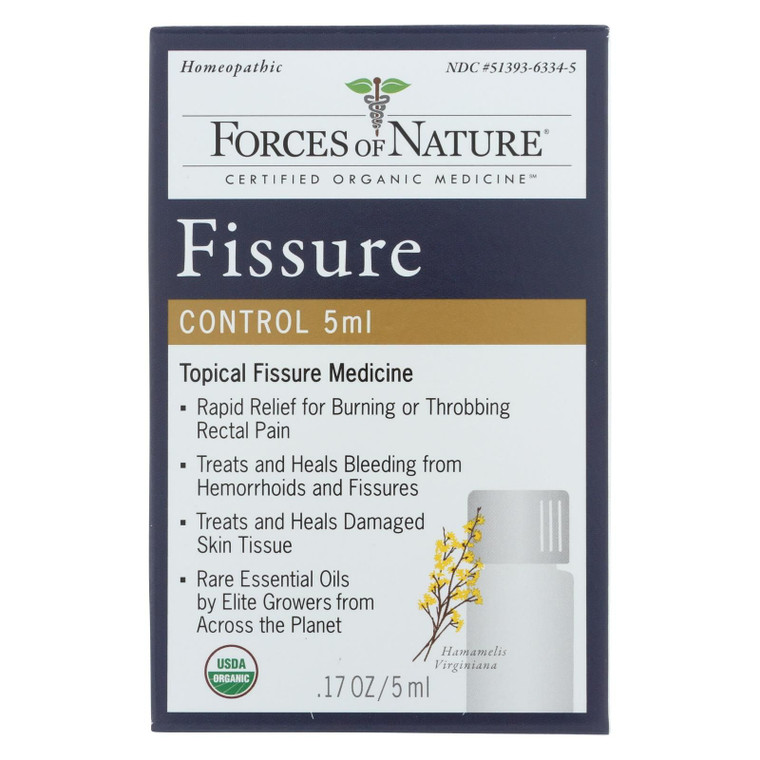 Forces Of Nature - Fissure Control - 1 Each - 5 Ml - J C Herbal Products