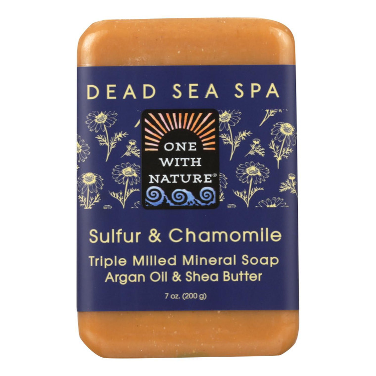 One With Nature - Bar Soap Dead Sea Sulfur - 1 Each 1-7 Oz - J C Herbal Products