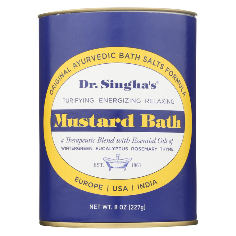 Dr. Singha's Mustard Bath - 8 Oz - J C Herbal Products