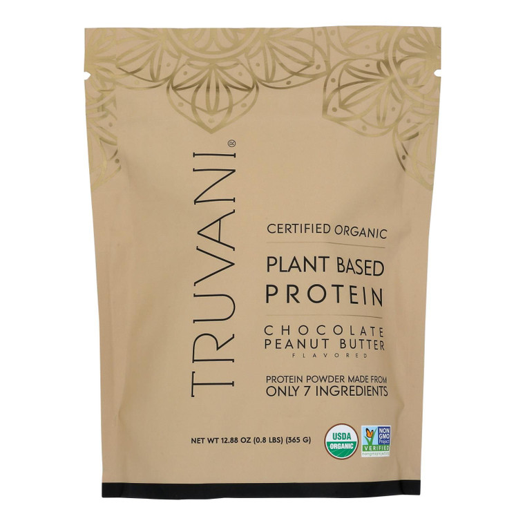 Truvani - Protein Powder Peanut Butter Chocolate - 1 Each-12.88 Oz - J C Herbal Products