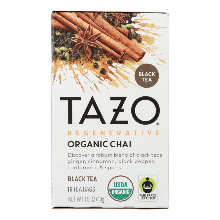 Tazo Tea - Tea Chai - Case Of 6-16 Bag - J C Herbal Products