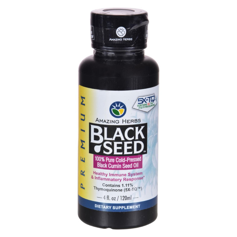 Amazing Herbs - Black Seed Oil - 4 Fl Oz - J C Herbal Products