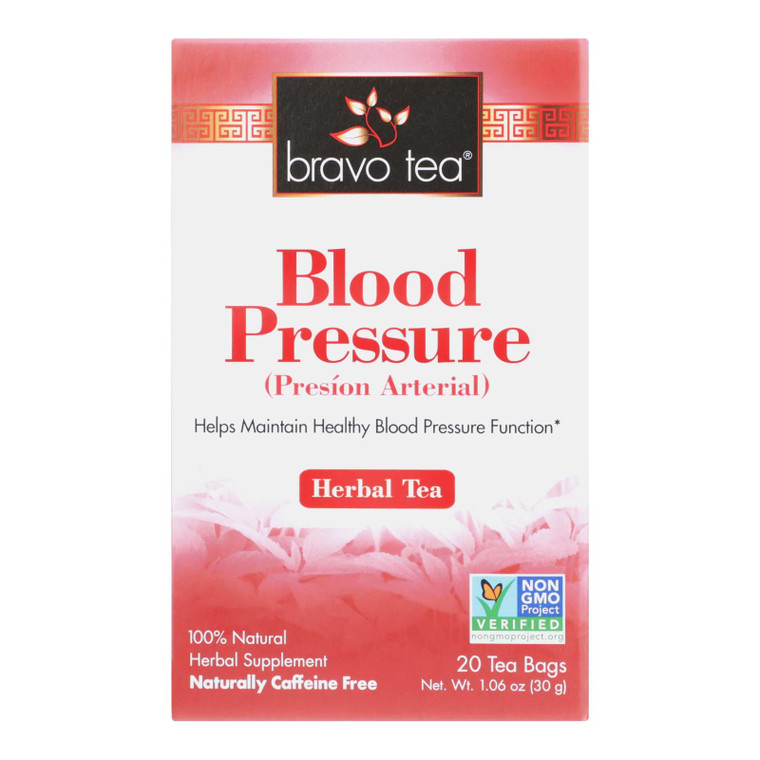 Bravo Teas And Herbs - Blood Pressure Tea - 20 Bag - J C Herbal Products
