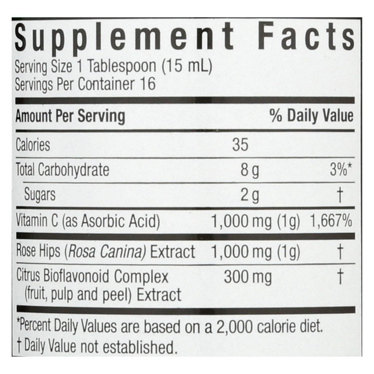 Nature's Answer - Liquid Vitamin C - 8 Fl Oz - J C Herbal Products