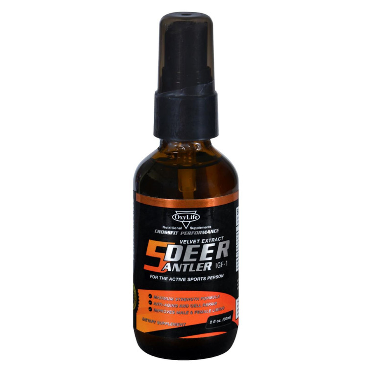 Oxylife Products Deer Antler - Velvet Extract - 2 Fl Oz - J C Herbal Products
