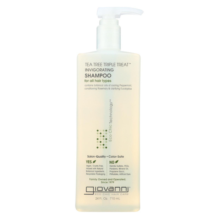 Giovanni Hair Care Products - Shampoo Tea Tree Invigorating - 24 Fz - J C Herbal Products