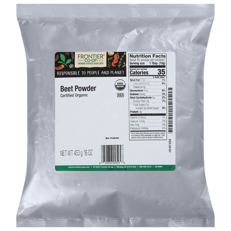 Frontier Herb - Beet Powder - 1 Each Lbs. - J C Herbal Products