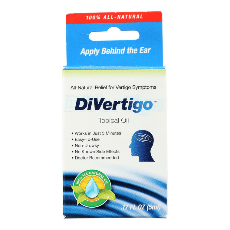 DiVertigo Botanical Topical Oil – Non-Drowsy Aromatherapy Roll-On, 0.17 fl oz