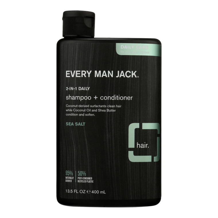 Every Man Jack 2-in-1 Shampoo - 1 Each-13.5 Fz - J C Herbal Products
