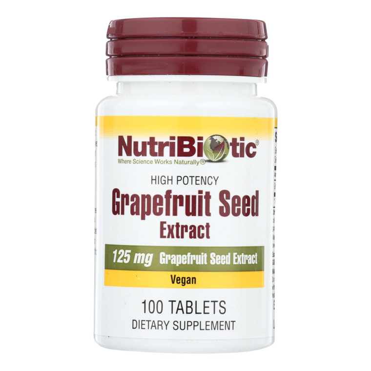 Nutribiotic - Supp Grapefruit Seed Extract 125 mg - 1 Each 100 Ct - J C Herbal Products