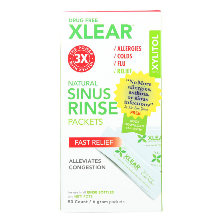 Xlear - Sinus Neti Refil Solution - 50 Ct Xlear - Sinus Neti Refil Solution - 50 Ct