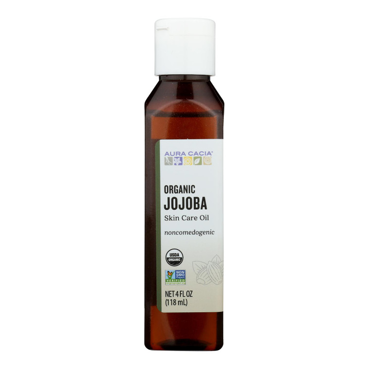 Aura Cacia - Organic Aromatherapy Jojoba Oil - 4 Fl Oz Aura Cacia - Organic Aromatherapy Jojoba Oil - 4 Fl Oz