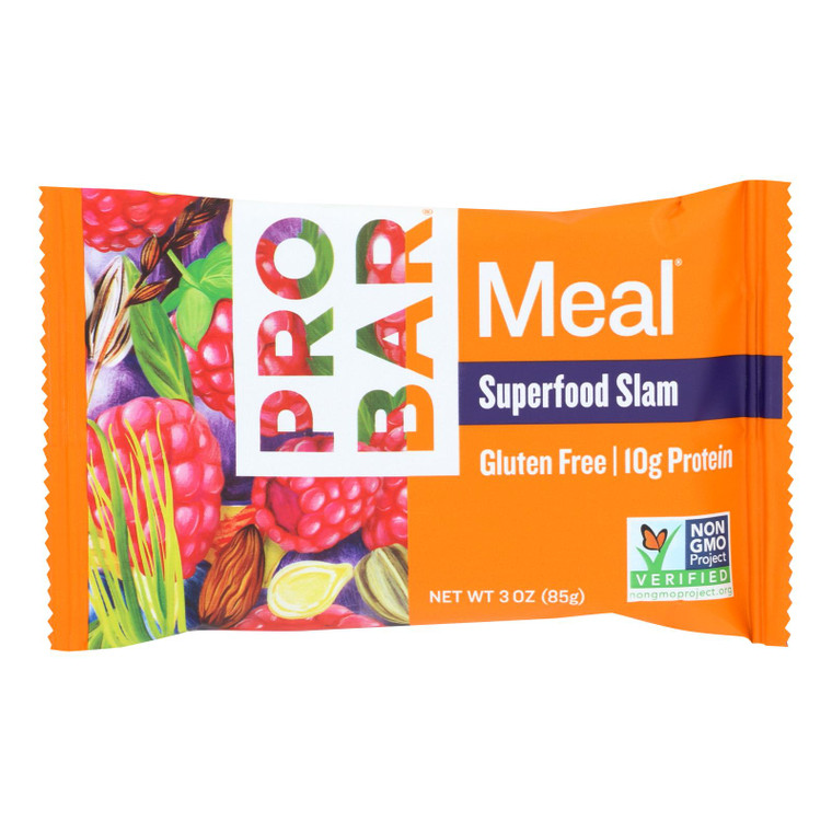 Probar Organic Superfood Slam Bar - Case Of 12 - 3 Oz Probar Organic Superfood Slam Bar - Case Of 12 - 3 Oz