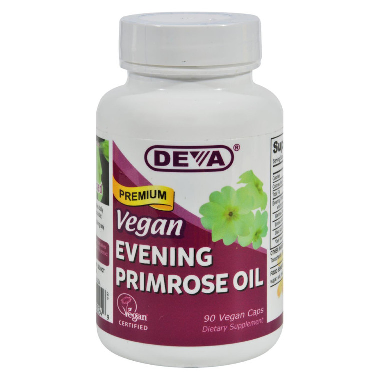 Deva Vegan Vitamins - Evening Primrose Oil - 90 Vegan Capsules Deva Vegan Vitamins - Evening Primrose Oil - 90 Vegan Capsules