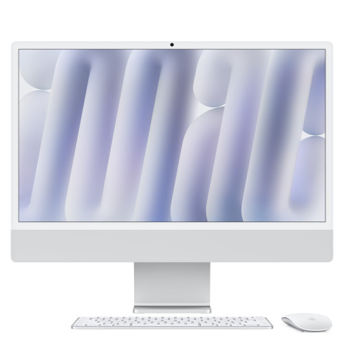 iMac 24in Retina 4.5K - Silver - M4 (10-core CPU / 10-core GPU) - 16GB - 256GB SSD - Magic Kb w/Touch ID - GbE