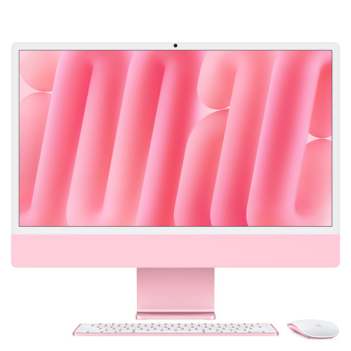 iMac 24in Retina 4.5K - Pink - M4 (10-core CPU / 10-core GPU) - 24GB - 512GB SSD - Magic Kb w/Touch ID - GbE