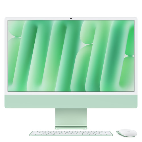 iMac 24in Retina 4.5K - Green - M4 (10-core CPU / 10-core GPU) - 24GB - 512GB SSD - Magic Kb w/Touch ID - GbE
