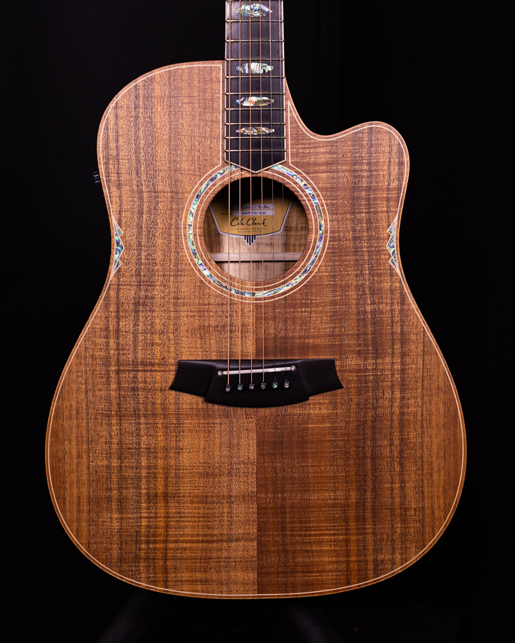 Cole Clark Fat Lady 3 All Blackwood, Pickup Cutaway - On Sale at