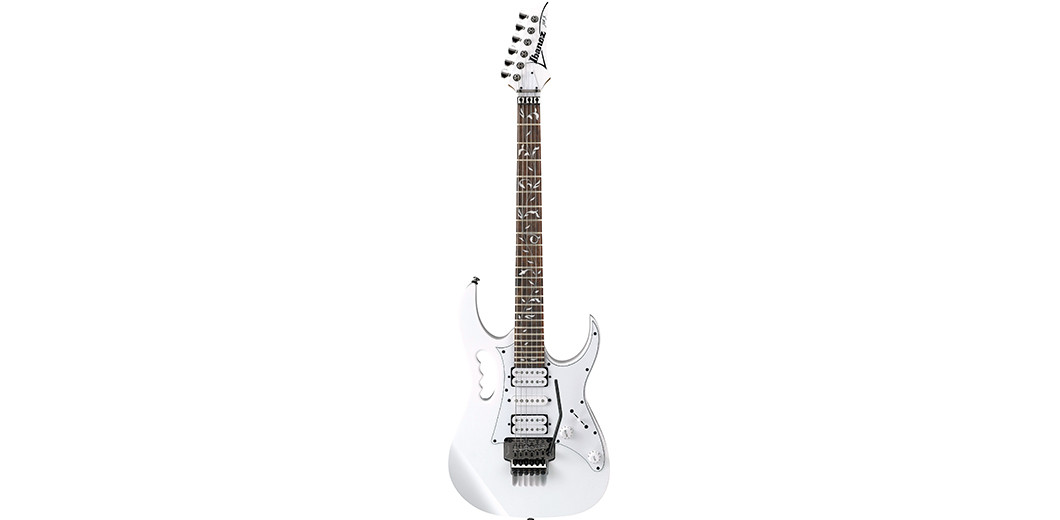 Ibanez JEMJR WH Steve Vai Signature Guitar - Guitar World Gold 