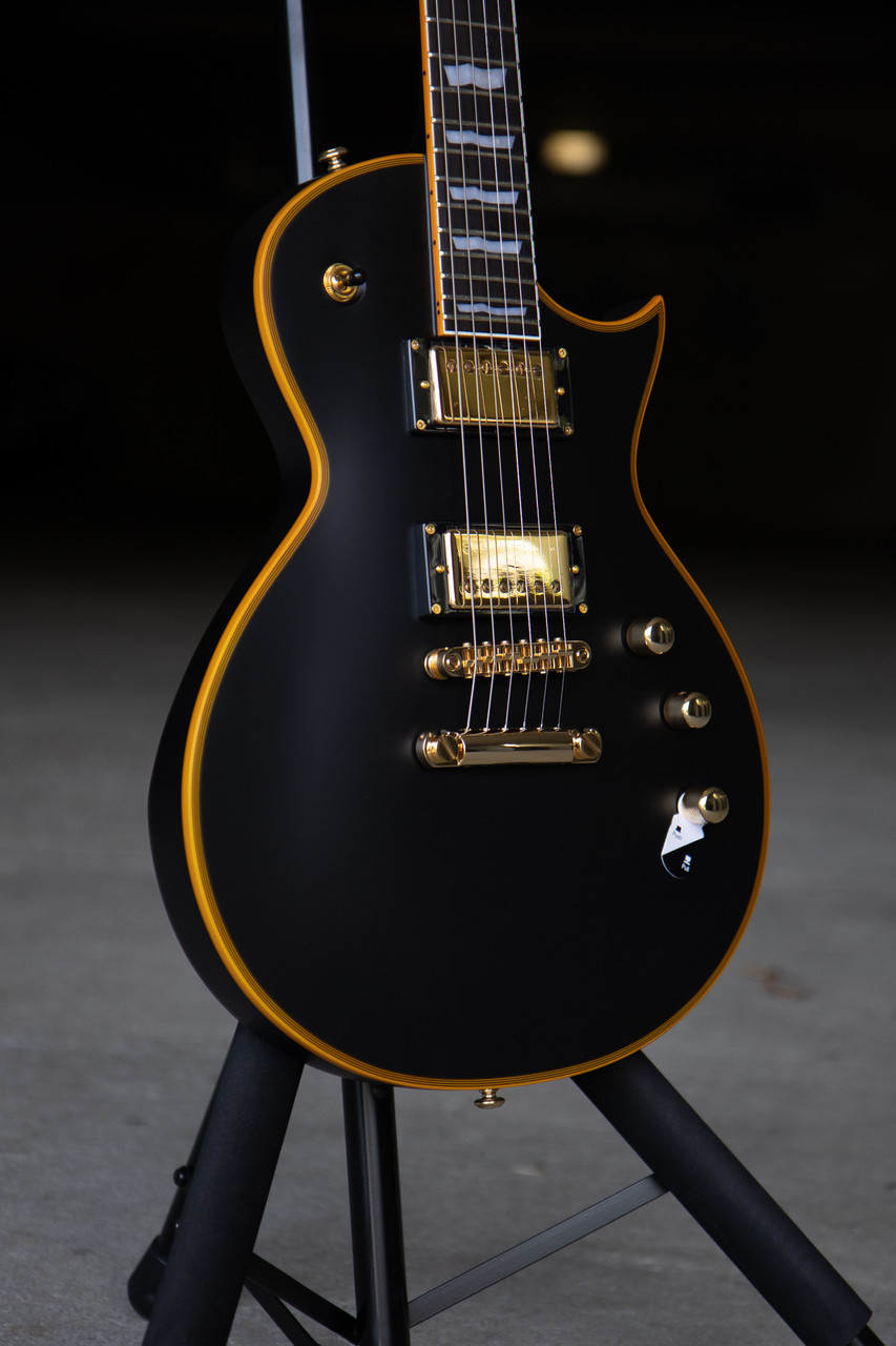 ESP LTD EC-1000 Electric Guitar - Vintage Black - EMG - Guitar