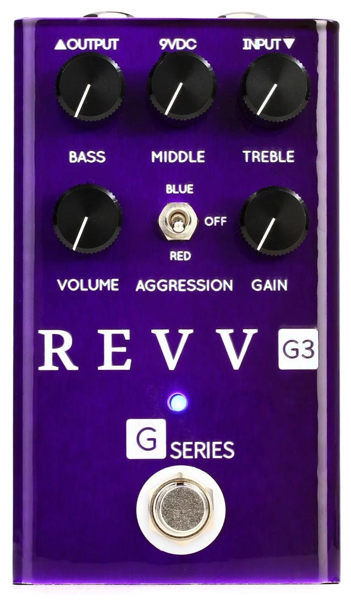 Revv Amplification G3 Purple Channel Overdrive Pedal - On Sale at