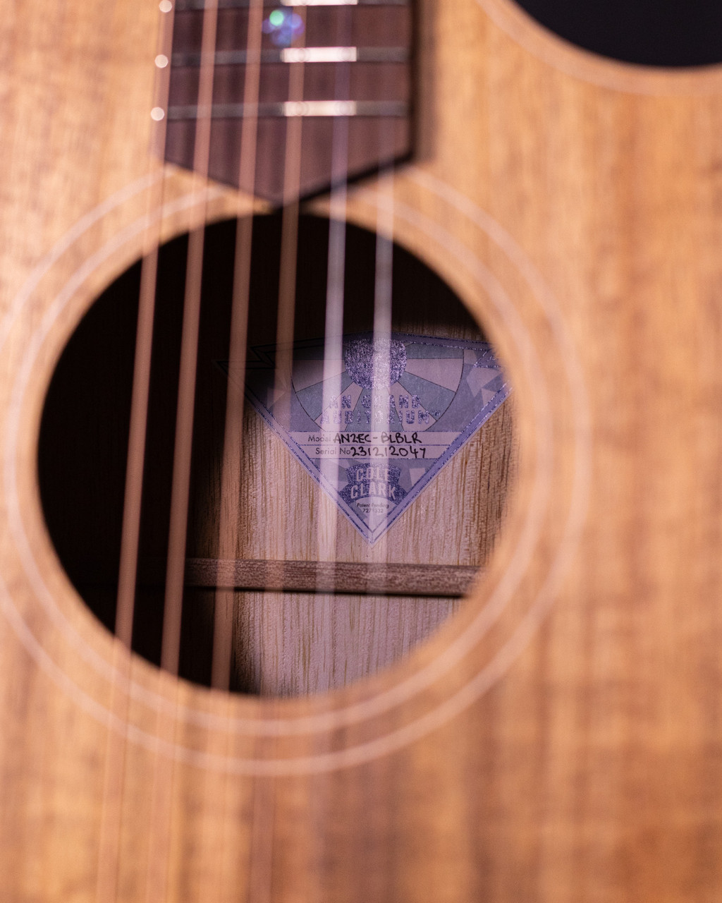 Cole Clark Angel 2 Blackwood Blackwood Rosewood Fretboard and Bridge