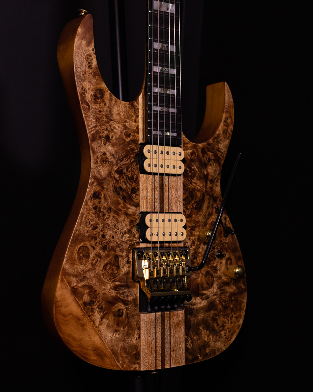 Ibanez Premium RGT1220PB Electric Guitar - Antique Brown Stained - On