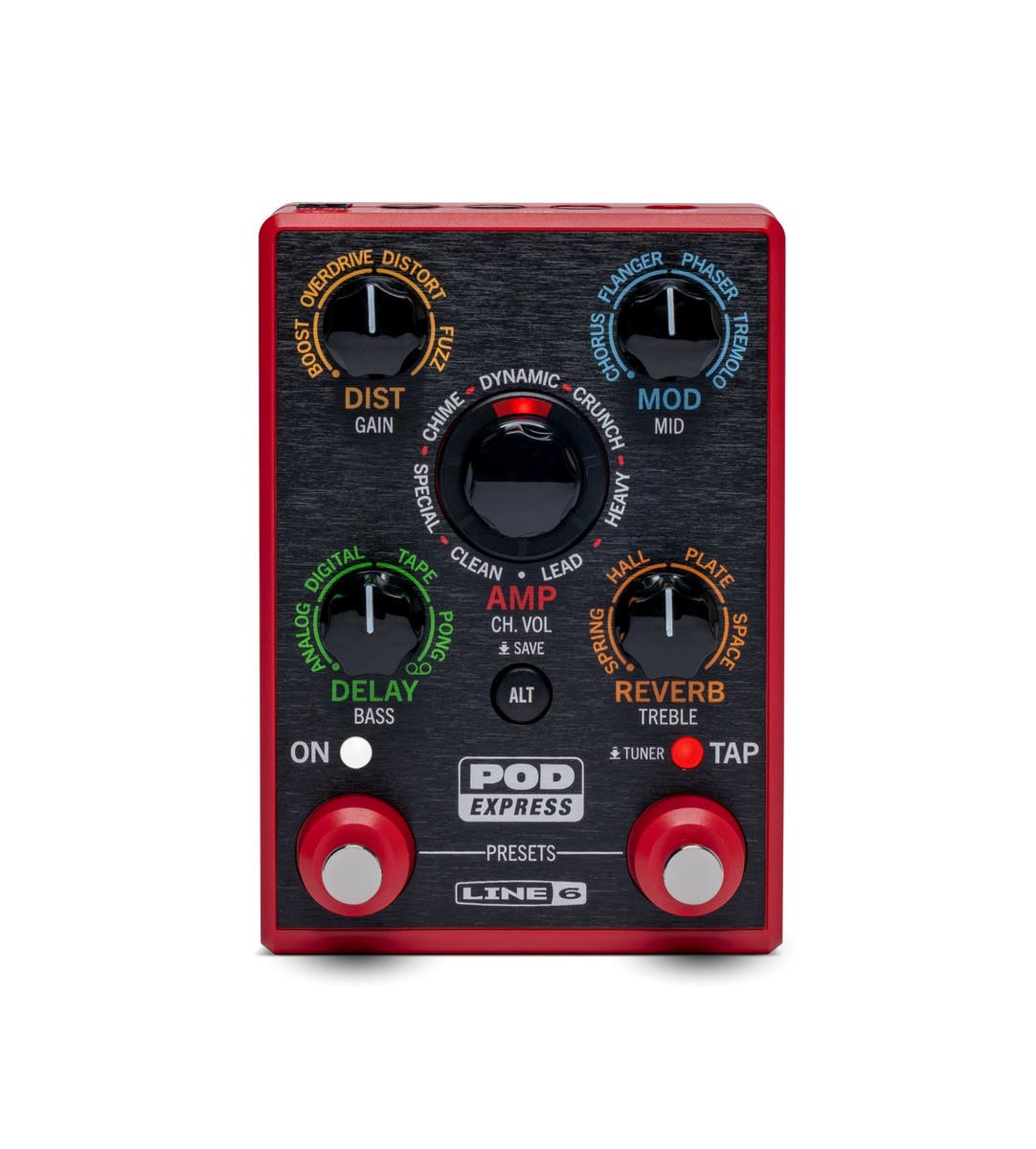 Line 6 Pod Express Guitar Multi-effects Floor Processor - On