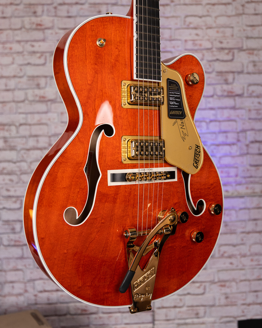 Gretsch G6120T PLAYERS EDITION NASHVILLE Orange Stain - On Sale at