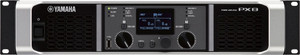 Yamaha PX8 power amplifier, front panel view showing the rack-mount chassis and indicator LEDs