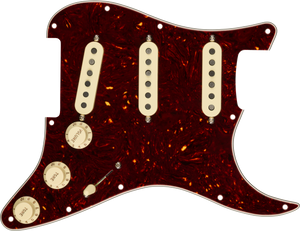 Fender Pre-Wired Strat Pickguard, Custom Shop Custom '69 SSS, Tortoise Shell 11 Hole PG Fender Pre-Wired Strat Pickguard, Custom Shop Custom '69 SSS, Tortoise Shell 11 Hole PG