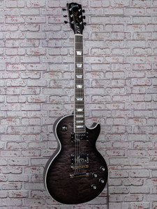 Gibson Mark Morton Les Paul Modern Quilt, Translucent Ebony Burst Satin
