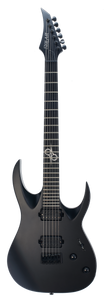 Solar A2.6C Electric Guitar – Carbon Black Matte — front view