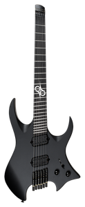 Solar H2.6C Electric Guitar – Carbon Black Matte — front view