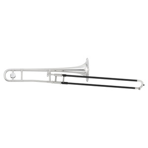 Yamaha YSL254CFS silver-plated student trombone with black carbon-fibre outer slide