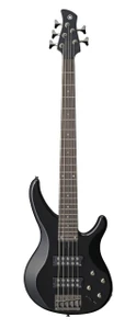 Yamaha TRBX305 5-string electric bass in Black, front view