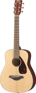 YAMAHA JR2 3/4 size acoustic guitar in Natural, front view showing the spruce top and tortoise pickguard