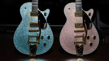 NAMM 2022: Gretsch adds a pair of script-logo Sparkle Jets to its Player Edition lineup