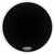Evans EQ3 Resonant Black Bass Drum Head, No Port, 22 Inch