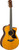 Yamaha AC3R ARE concert cutaway in Vintage Natural, front view showing the solid Sitka spruce top and cutaway