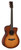 YAMAHA TAS3 C TRANSACOUSTIC GUITAR in Sand Burst, front view of the concert cutaway body and transparent pickguard