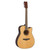 Yamaha TAG1 C Gen2 TransAcoustic Dreadnought Cutaway in Natural Gloss, front view showing the solid Sitka spruce top, cutaway and effect controls