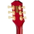 Epiphone Back to the Future ES-345 headstock rear with Hill Valley Music decal