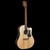 Pratley Classic D-SCE-BWS Sitka Spruce Blackwood Dreadnought Cutaway - front view showing the solid Sitka spruce top, black pickguard and cutaway