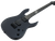 Solar A2.6C Electric Guitar – Carbon Black Matte — angled body view