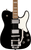 Squier Paranormal Troublemaker Telecaster Deluxe fingerboard detail, bound Indian Laurel with pearloid block inlays