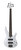 Yamaha TRBX305 5-string electric bass in White, front view