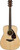 Yamaha FG800M dreadnought acoustic guitar in matte natural, front view