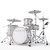 EFNOTE Aura 70 from the audience side showing the 20 inch kick drum with wooden hoop and EFNOTE logo head